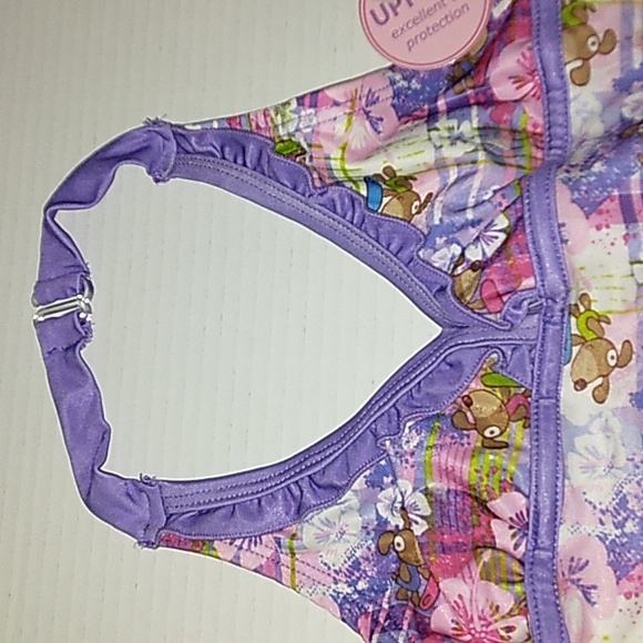 ☆NWT☆Cute Girls DREAM WAVE UPF 50+ Pink/Purple Plaid 2011 modest Swimsuit☆Sz 7/8 - Picture 10 of 13